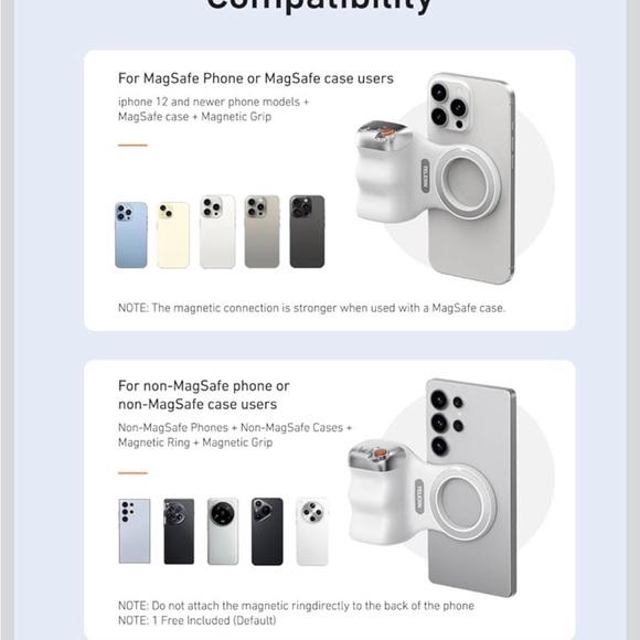 🚨BUNDLE ALERT 🚨 Tekesin Fun Shot Magnetic Grip2 & Magnetic C03 selfie light - Picture 5 of 14